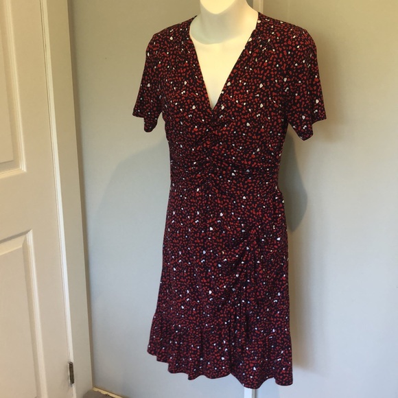 Michael Kors false wrap heart print dress - Picture 7 of 10